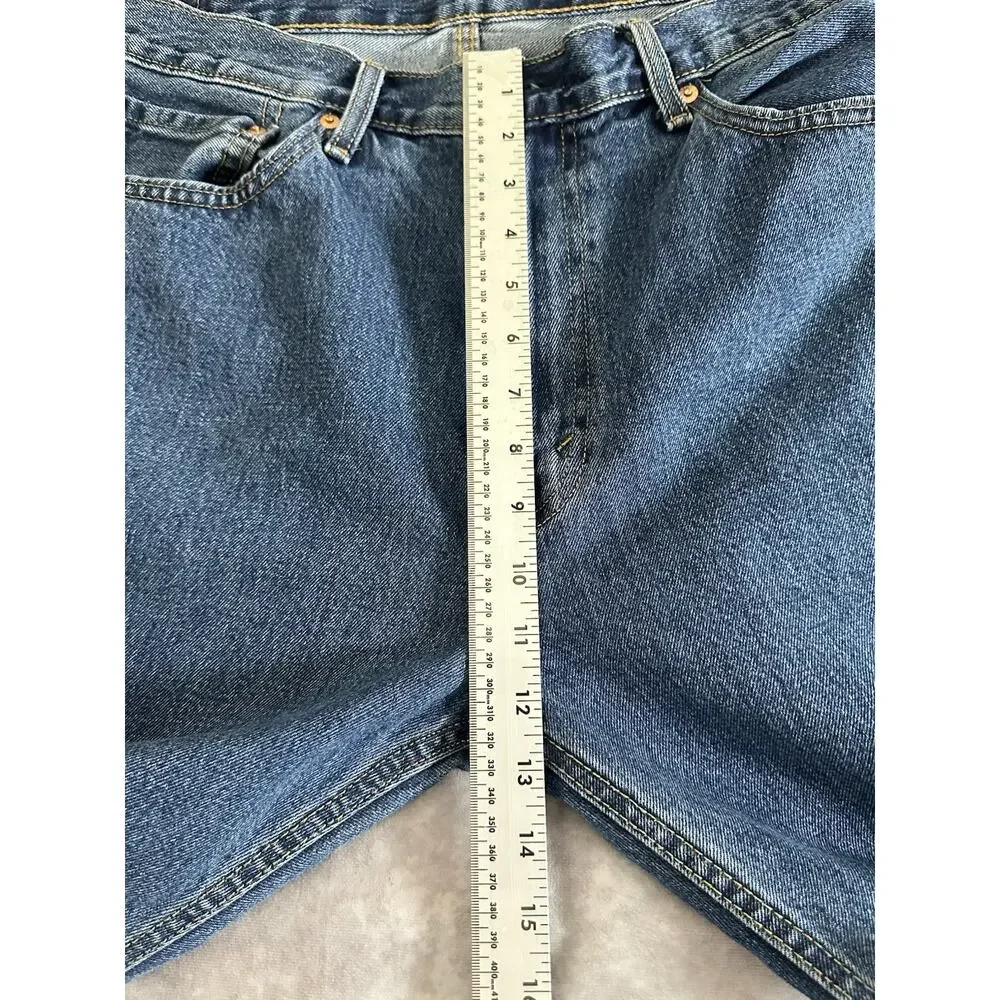 Levi's 505 Jeans Mens 38x30 Regular Fit Straight Leg Denim Cotton Medium Wash